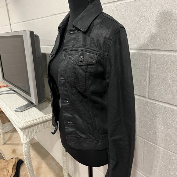 AG Jeans Small Soft Jean Jacket – Charcoal Grey Classic - Picture 4 of 9